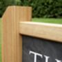 Engraved Slate Sign With Oak Posts, thumbnail 8 of 8