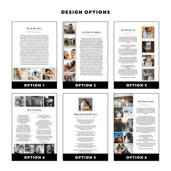 Personalised Wedding Vows Photo Print, 2 of 11