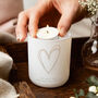 Love Heart Personalised Tealight Holder With Candles, thumbnail 1 of 7