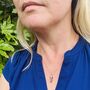 The En Pointe Smokey Quartz Gemstone Necklace, Gold, thumbnail 2 of 12