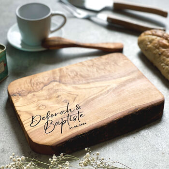 Personalised Olive Wood Serving Board, 2 of 10
