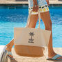 Personalised Palm Tree Summer Beach Bag Gift For Her, thumbnail 1 of 3