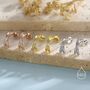 Sterling Silver Cross Over Cz Criss Cross Pave Hoop Earrings, thumbnail 5 of 12