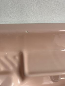 Vintage Pink Twyfords Standard Pedestal Bathroom Sink, 12 of 12