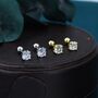 Cz Crystal Screw Back Earrings, thumbnail 7 of 12