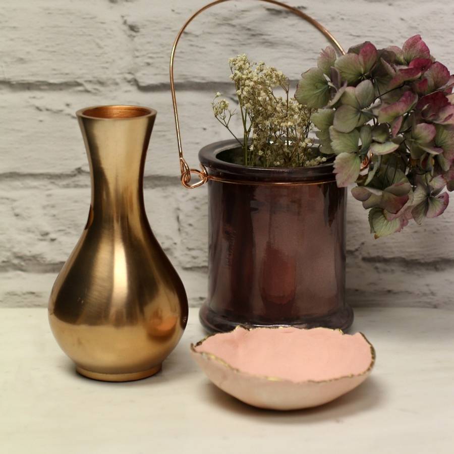 rose gold jar tea light holder by posh totty designs interiors