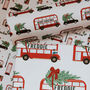 Personalised Christmas London Bus Wrapping Paper, thumbnail 4 of 4