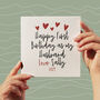 Happy First Birthday As My Husband Personalised Card, thumbnail 1 of 3