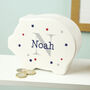 Personalised Stars Piggy Bank For Boy, thumbnail 2 of 3