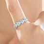 Sterling Silver Delicate Forget Me Not Flower Ring, thumbnail 1 of 12