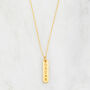 Silver, Rose Or Gold Personalised Bar Necklace, thumbnail 3 of 8