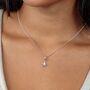 Faceted Star Charm Necklace, Sterling Silver Or Gold Plated, thumbnail 5 of 10