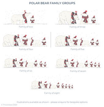 Personalised Bear Family Pack Of Christmas Cards, 2 of 2