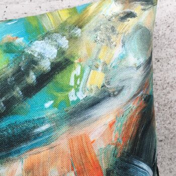 Painterly Abstract Cushion, 4 of 6