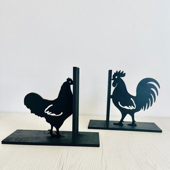 Hen And Rooster Bookends, 2 of 2