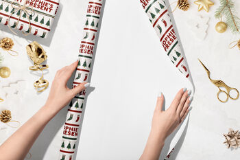 Premium Christmas Wrapping Paper With Personalised Name, 3 of 4
