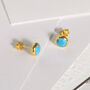 Birthstone Studs In 18ct Gold Vermeil Plated, thumbnail 12 of 12