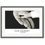 Personalised Black And White Our Journey Art Print, thumbnail 2 of 4