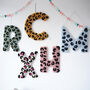 Pink Leopard Print Decorative Letter, thumbnail 3 of 6