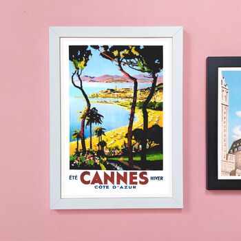 Authentic Vintage Travel Advert For Cannes, 3 of 8