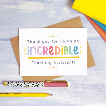 Incredible Teaching Assistant Card, 6 of 10
