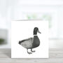 Rana The Duck Luxury Blank Greeting Card, thumbnail 1 of 4