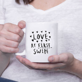 Love At First Swipe Online Dating Mug, 8 of 11