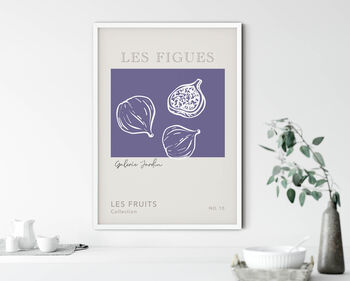 Fruit Art Print Figs, Les Fruits Collection, 3 of 5