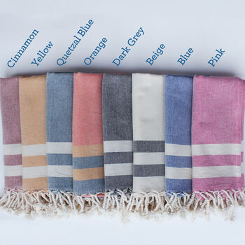 Personalised Beach Towel Gift Set, 2nd Anniversary Gift, 12 of 12