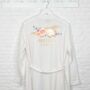 Bride Pampas Floral Personalised Wedding Dressing Gown, thumbnail 1 of 2