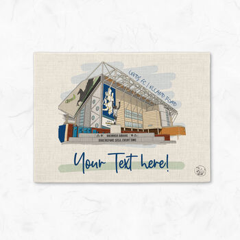 Personalised Leeds Utd Placemat, Football Gift, 3 of 5