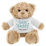 Personalised Best Daddy Teddy Bear, thumbnail 2 of 3