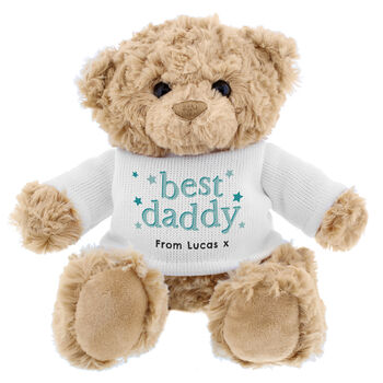 Personalised Best Daddy Teddy Bear, 2 of 3