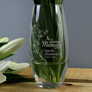 Personalised In Loving Memory Vase, 2 of 2