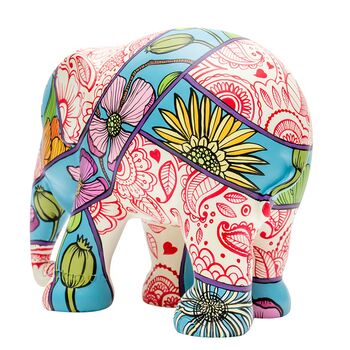 'Henna And Head Scarves' Hand Painted 15cm Elephant, 11 of 11