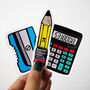 Funny Stationery Pencil Vinyl Stickers, thumbnail 4 of 4