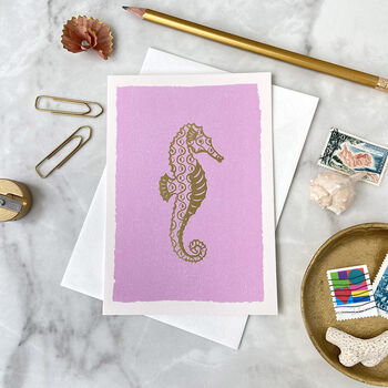 Seahorse Luxury Box Set Of Eight Note Cards, 7 of 10