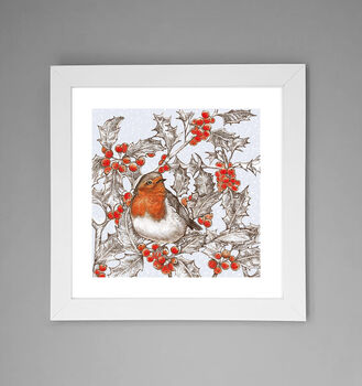 'Robin And Holly' Print, 2 of 3