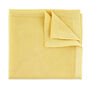 Wedding Handmade Polyester Knitted Pocket Square In Pastel Yellow, thumbnail 1 of 6