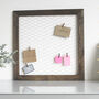 French Style Wire Memo Board With Pegs, thumbnail 4 of 5