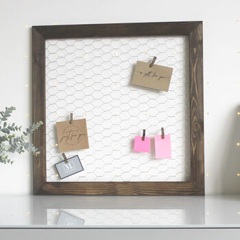 French Style Wire Memo Board With Pegs, 4 of 5