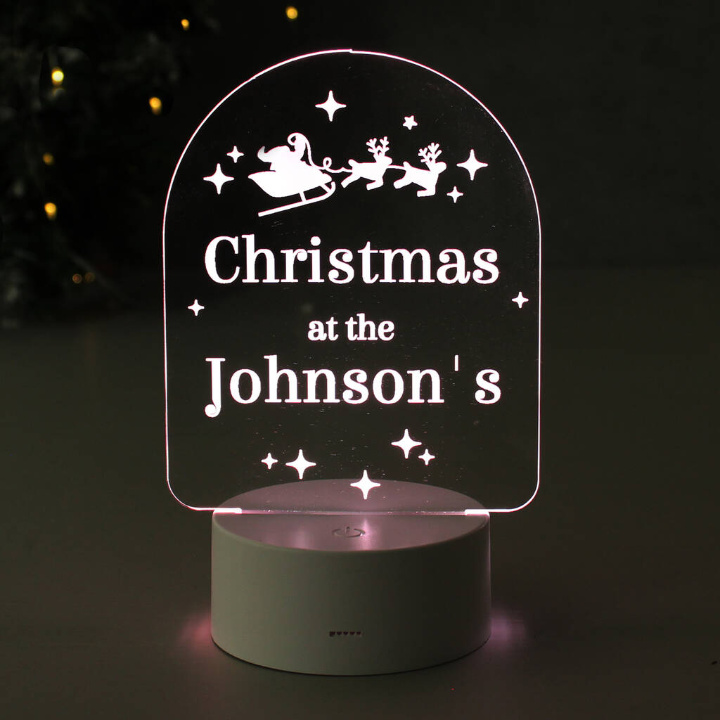 Personalised Christmas LED Light, 1 of 4