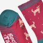 Women's Bamboo Socks Golden Retriever Rudolph Reindeer, thumbnail 4 of 5