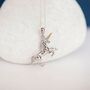 Sterling Silver And Yellow Gold Unicorn Necklace, thumbnail 4 of 12