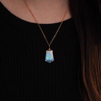 Rainbow Moonstone Necklace, 2 of 10