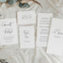 Black And White Calligraphy Gatefold Wedding Invitations, thumbnail 5 of 5