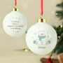 Personalised Polar Bear Christmas Bauble For Kids, thumbnail 1 of 5