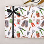 Three Sheets Of Vegetable Garden Wrapping Paper, thumbnail 2 of 2