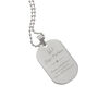 Personalised No.One Stainless Steel Dog Tag Necklace, thumbnail 6 of 7
