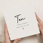 10th Tin Anniversary Card For Husband Wife, thumbnail 1 of 7